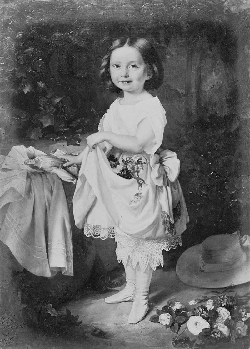 Ritratto di Jadwiga Simmler, la figlia dell'artista